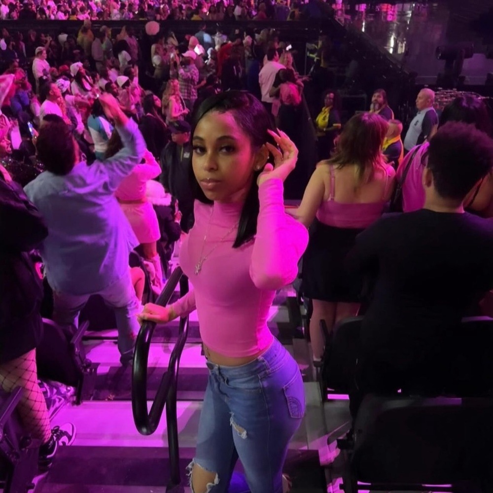 Pink crop mesh shirt/see through